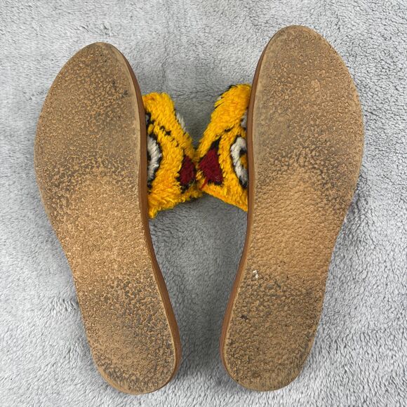 RES IPSA Rug Sandal Womens Slide Sz 8 Yellow Moroccan Comfort Casual Slip On - Picture 15 of 15